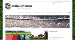 Desktop Screenshot of borussiafanclubkleve.de