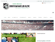 Tablet Screenshot of borussiafanclubkleve.de